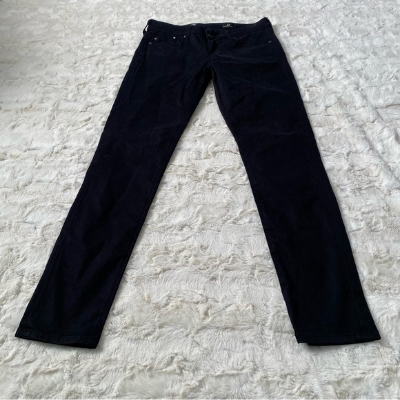 AG Adriano Goldschmied Women's Size 25 Black The Stevie Slim Straight Ankle Jean - Picture 2 of 5